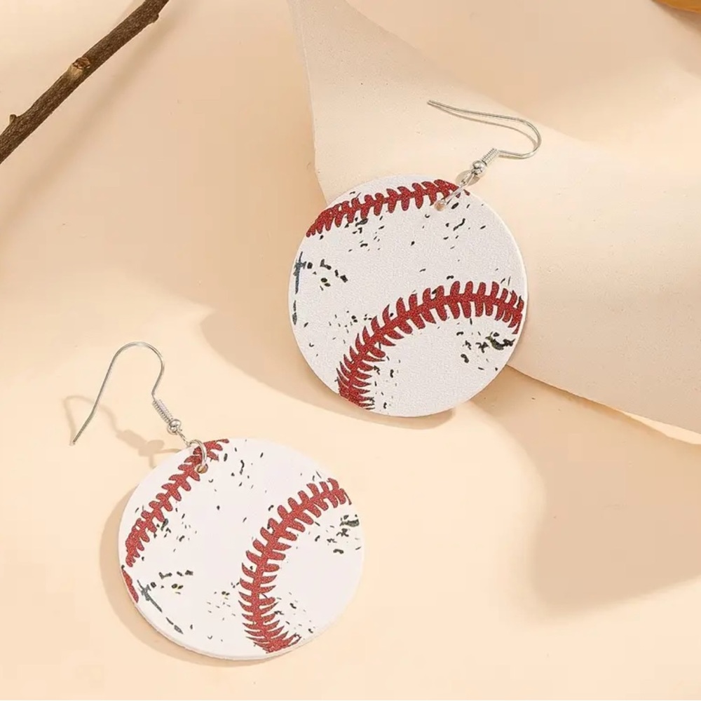 NWT Vintage Baseball Earrings